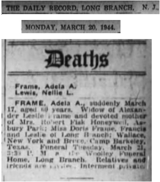 Adele Albeck Frame Obituary