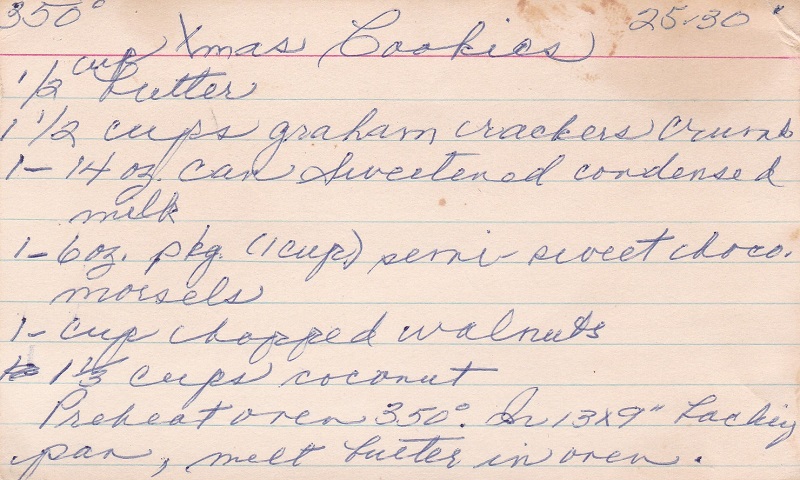 ANN'S CHRISTMAS COOKIES RECIPE