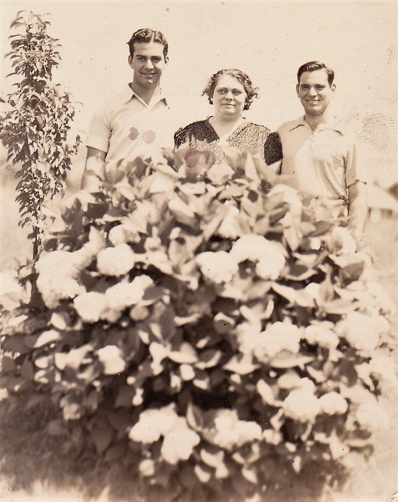 Zia Concetta Russo Criscillo with her sons Frankie and Serafino