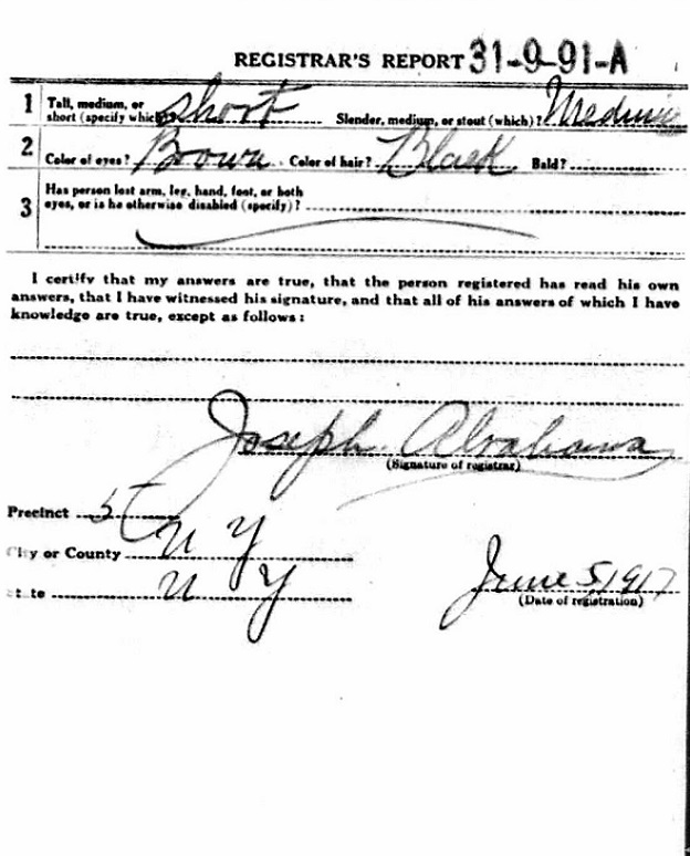 Michele Cannizzaro Military Record