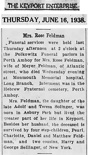 Rose Feldman Obituary